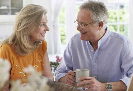 Happy retired couple