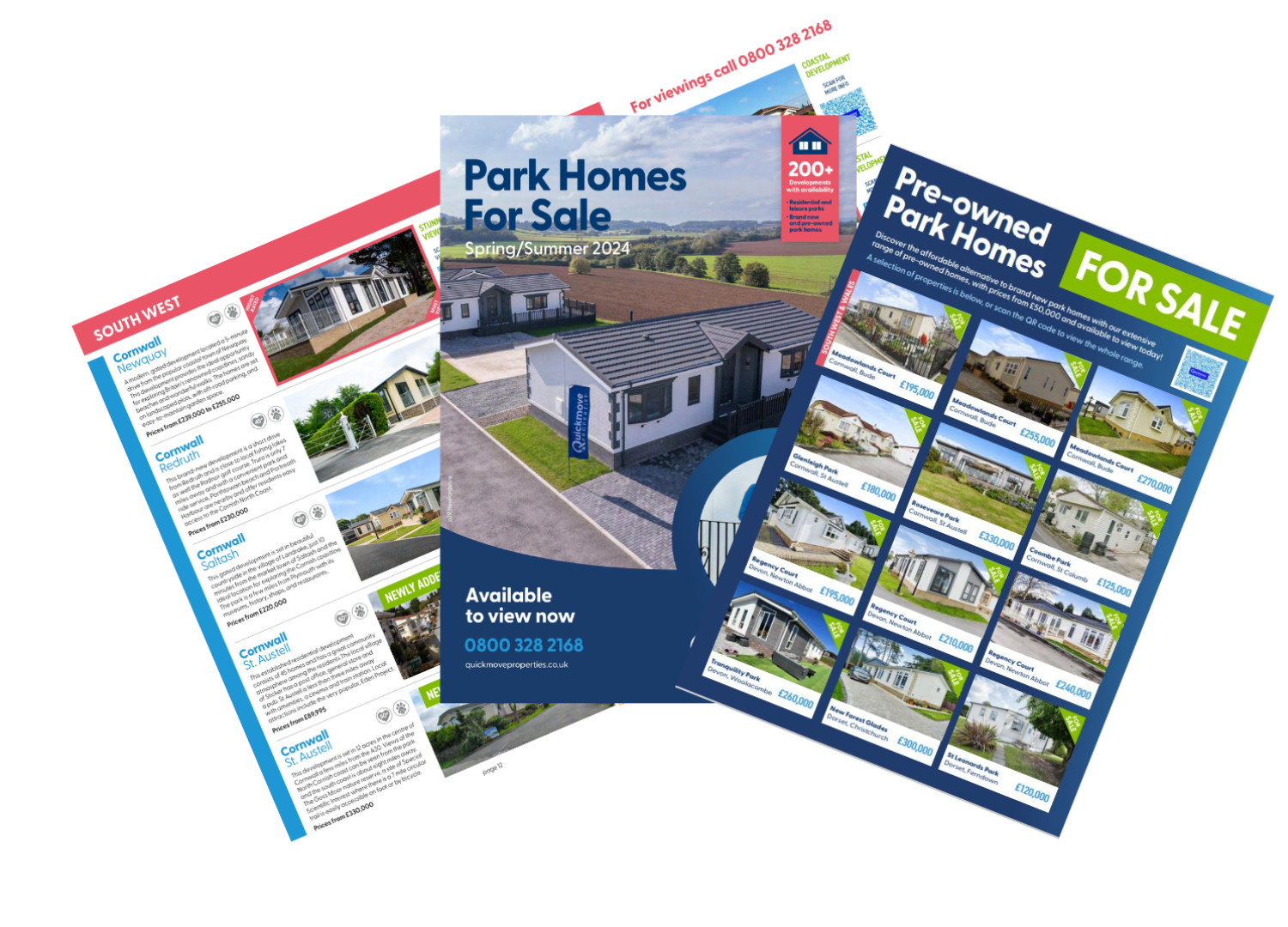 Quickmove's Spring Summer 2024 Residential Park Homes Brochure and Pre-owned Brochure